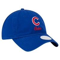 Women's New Era  Royal Chicago Cubs Preppy Team 9TWENTY Adjustable Hat