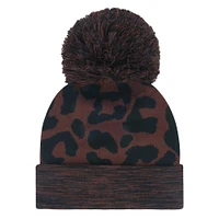 Women's '47 Brown Chicago Cubs Rosette Cuffed Knit Hat with Pom