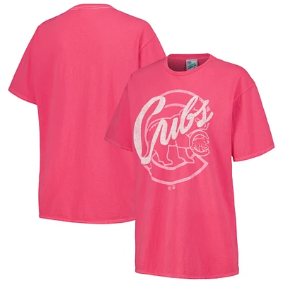 Women's '47 Pink Chicago Cubs Dopamine Tradition T-Shirt