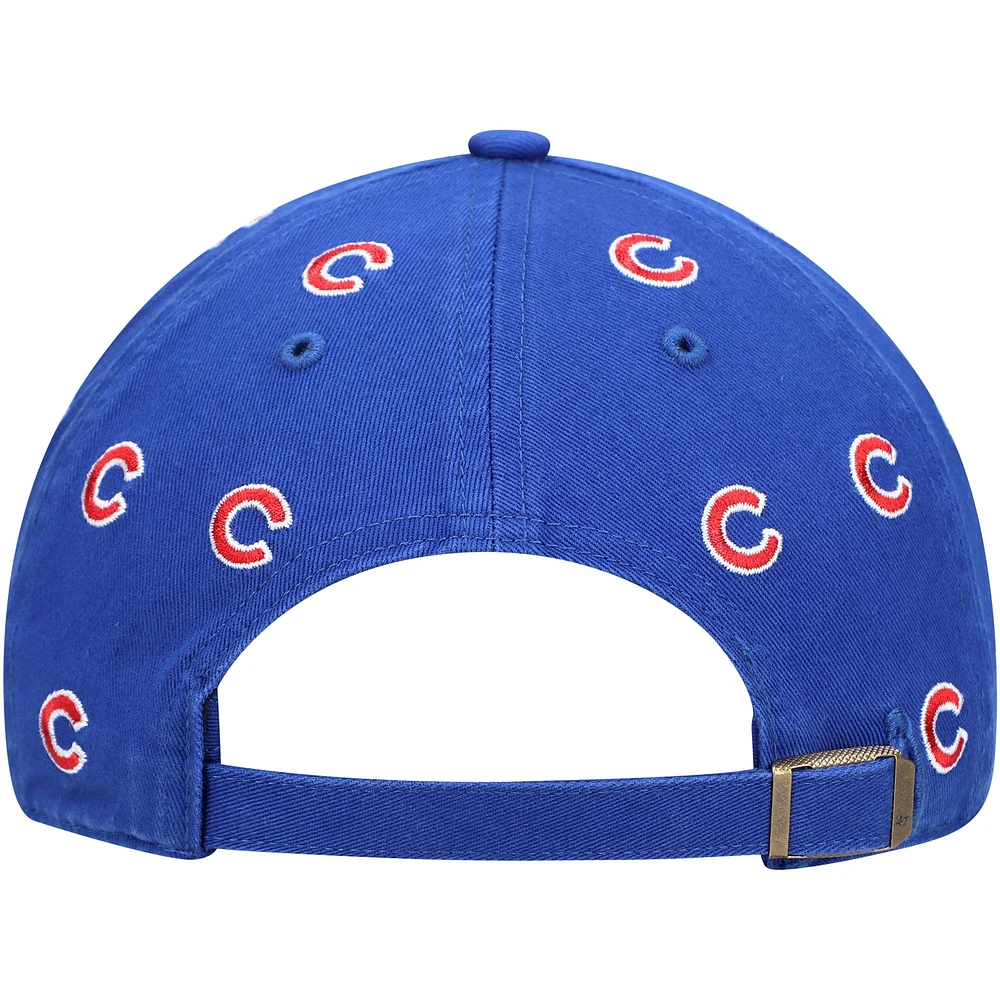 Women's '47 Royal Chicago Cubs Confetti Clean Up Adjustable Hat