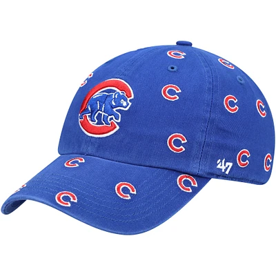 Women's '47 Royal Chicago Cubs Confetti Clean Up Adjustable Hat