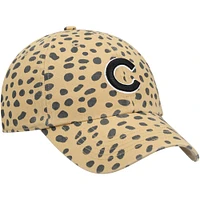 Women's '47 Tan Chicago Cubs Cheetah Clean Up Adjustable Hat