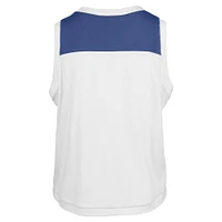 Women's '47 White Chicago Cubs Premier Zoey Waist Length Tank Top