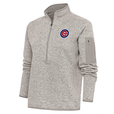 Veste à enfiler glissière quart de tour avec logo Fortune des Chicago Cubs pour femme