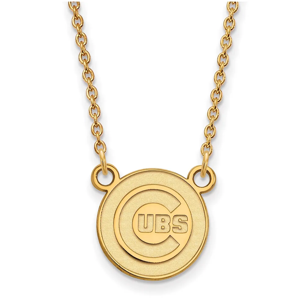 Chicago Cubs Women's Gold-Plated Enamel Pendant