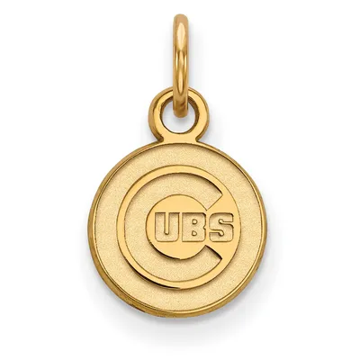 Chicago Cubs Women's Gold-Plated Sterling Silver Extra-Small Pendant