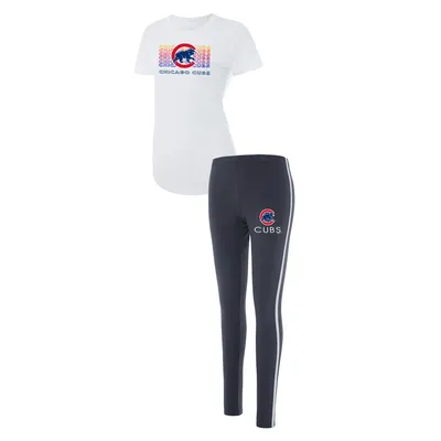 Women's Concepts Sport White/Charcoal Los Angeles Rams Sonata T-Shirt &  Leggings Set