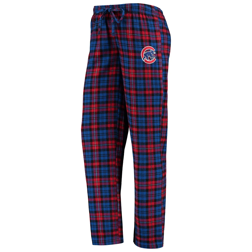 Ensemble de nuit avec t-shirt et pantalon pour femme Concepts Sport Royal/rouge Chicago Cubs Lodge