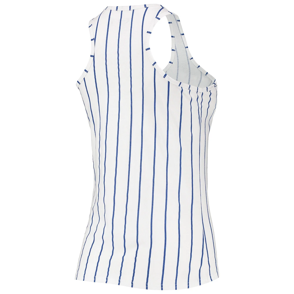 Ensemble de nuit avec débardeur et short pour femme Concepts Sport Royal/White Chicago Cubs Vigor