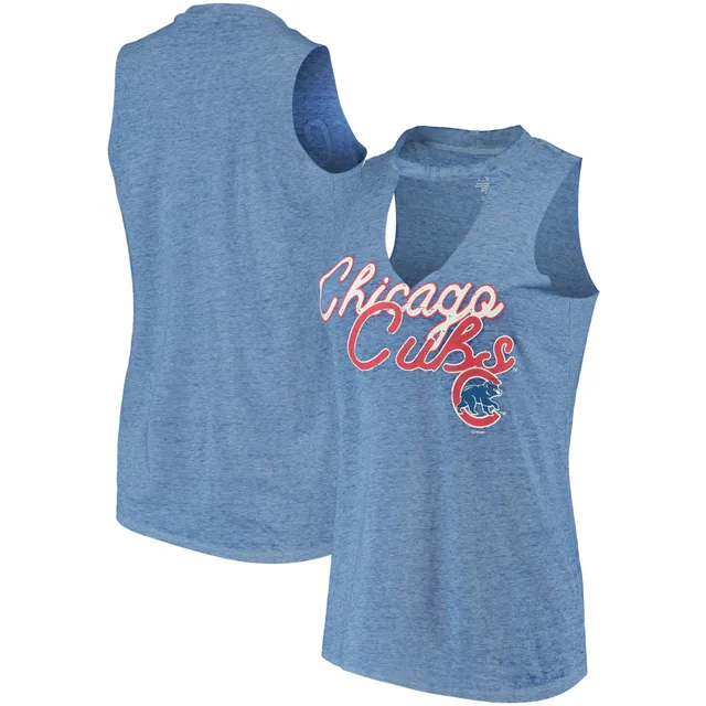 Women's Concepts Sport White Chicago Cubs Gable Knit T-Shirt Size: Medium