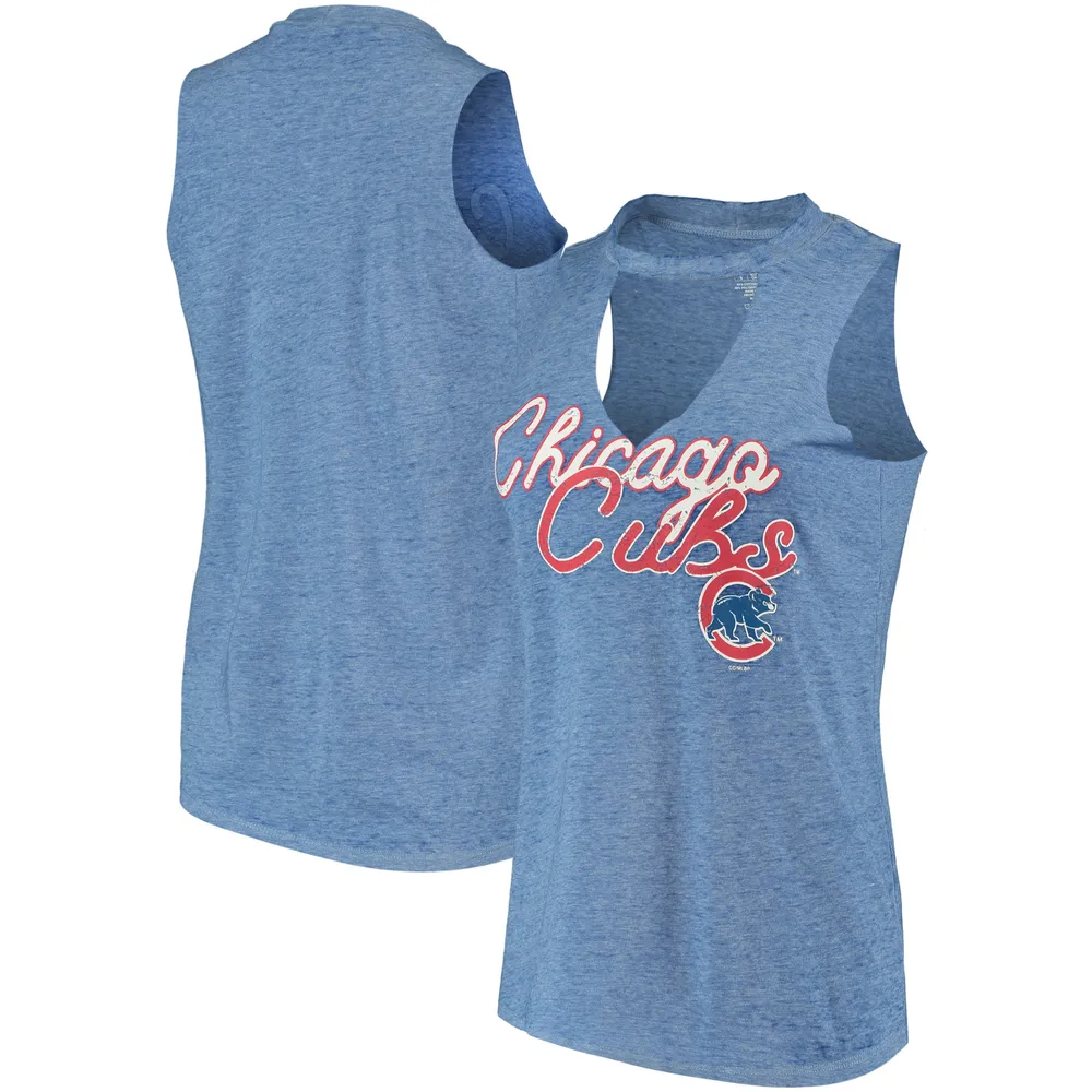 Concepts Sport White, Royal Chicago Cubs Plus Size Tank Top And