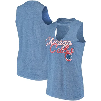 Chicago Cubs Concepts Sport Women's Loyalty Choker Neck Tank Top - Royal