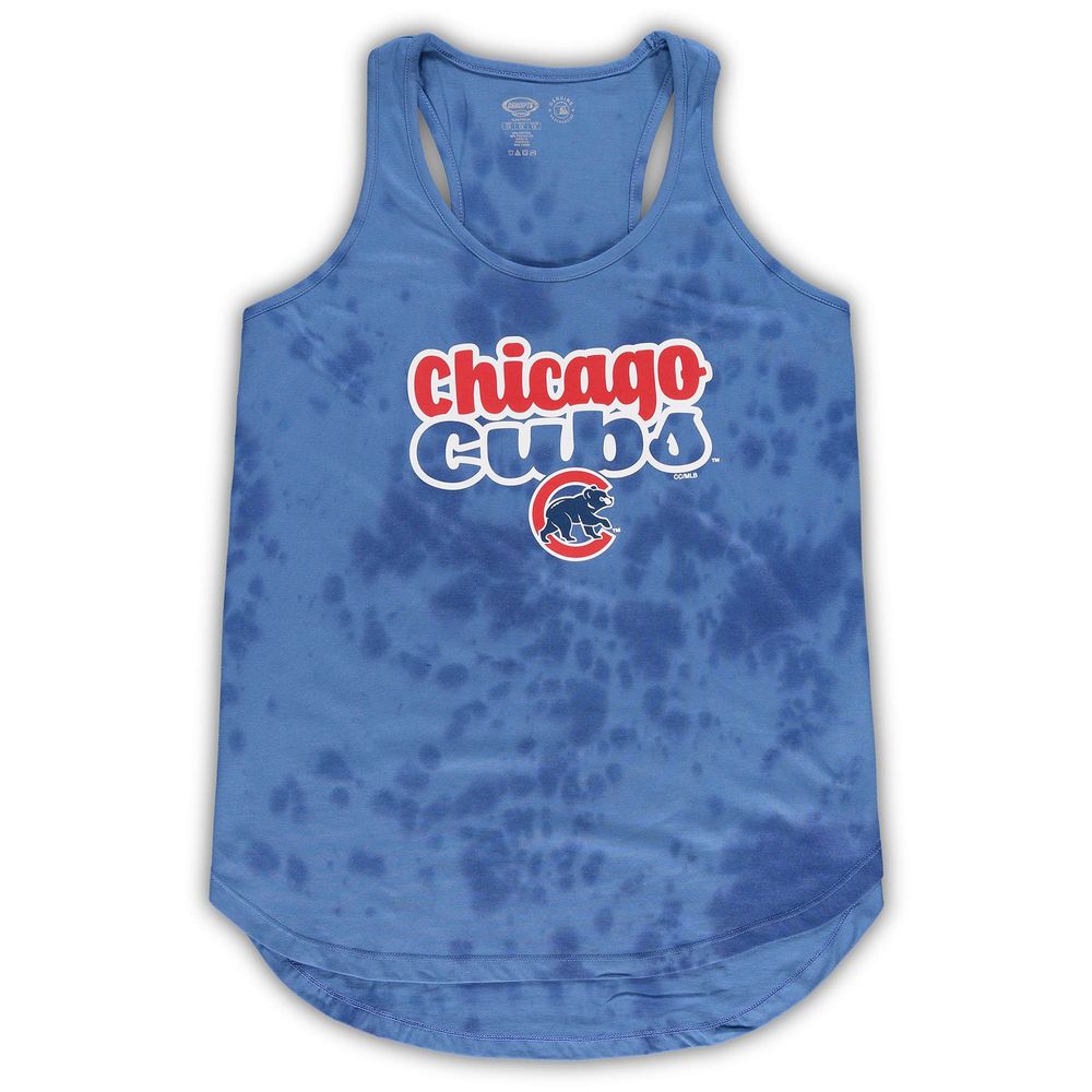 Women's Concepts Sport Royal Chicago Cubs Plus Cloud Tank Top & Shorts Sleep Set