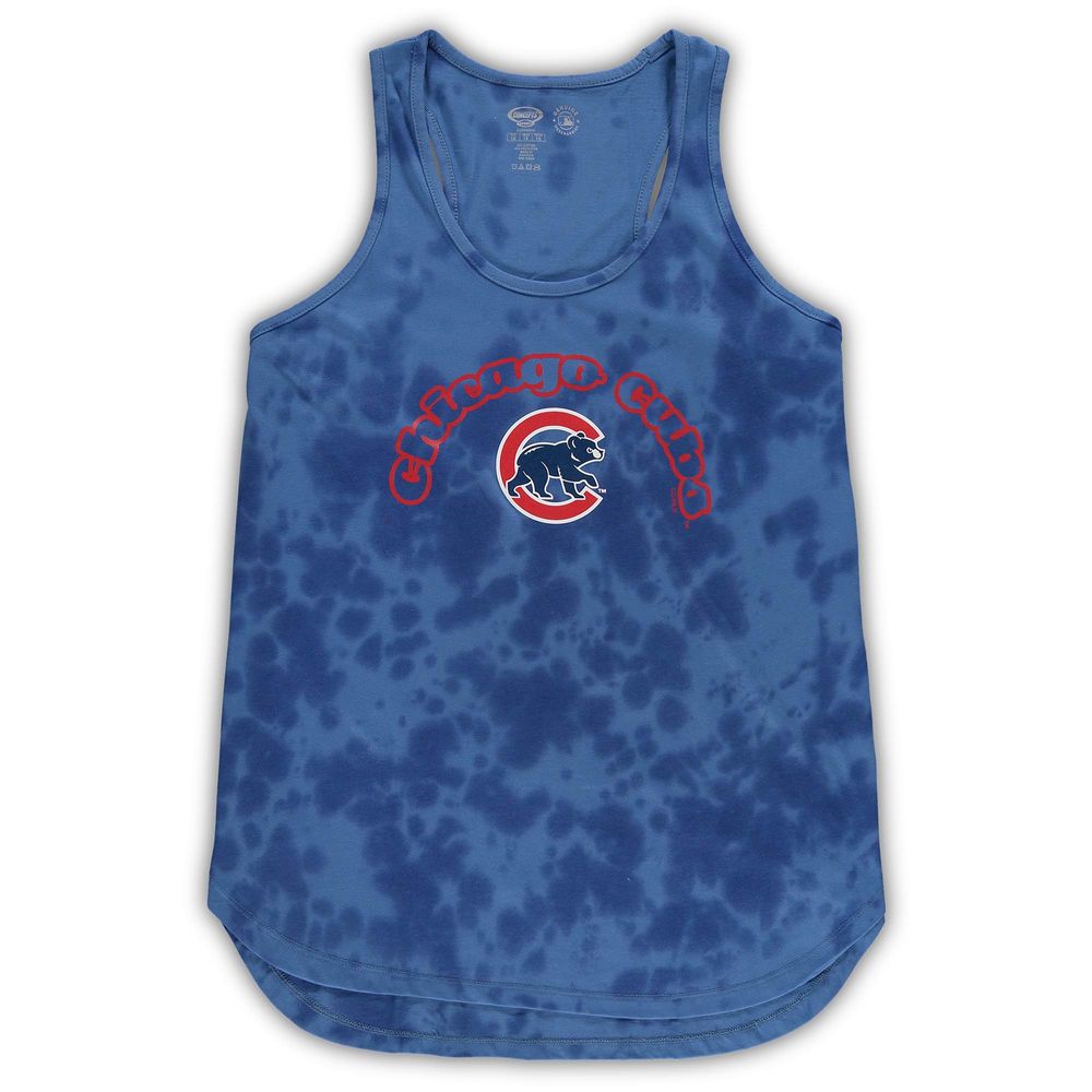 Women's Concepts Sport Royal Chicago Cubs Plus Jersey Tank Top & Pants Sleep Set