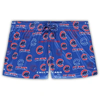 Women's Concepts Sport White/Royal Chicago Cubs Plus Tank Top & Shorts Sleep Set