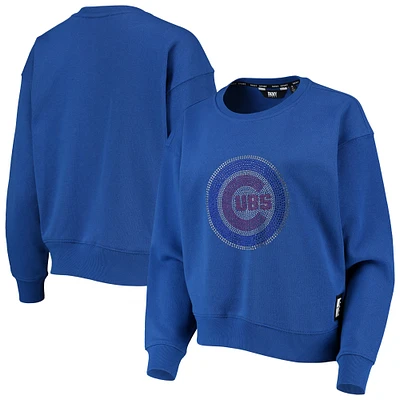 Sweat-shirt DKNY Sport Royal Chicago Cubs Carrie pour femmes