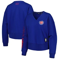 DKNY Sport Royal Chicago Cubs Lily Pull à encolure en V pour femme