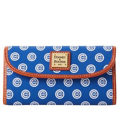 Pochette continentale couleur équipe Dooney & Bourke Chicago Cubs pour femmes