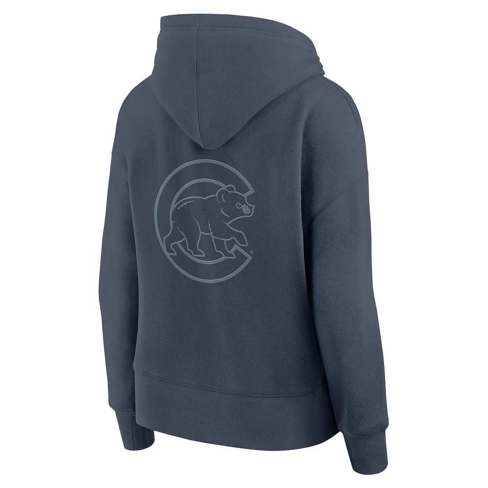 Sweat à capuche ton sur subtil pour femme Chicago Cubs Elements Future Ground de Fanatics Blue