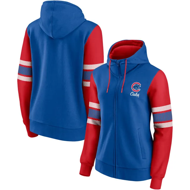 Lids Cleveland Indians Fanatics Branded Women's Primary Script Full-Zip  Hoodie - Navy/Red