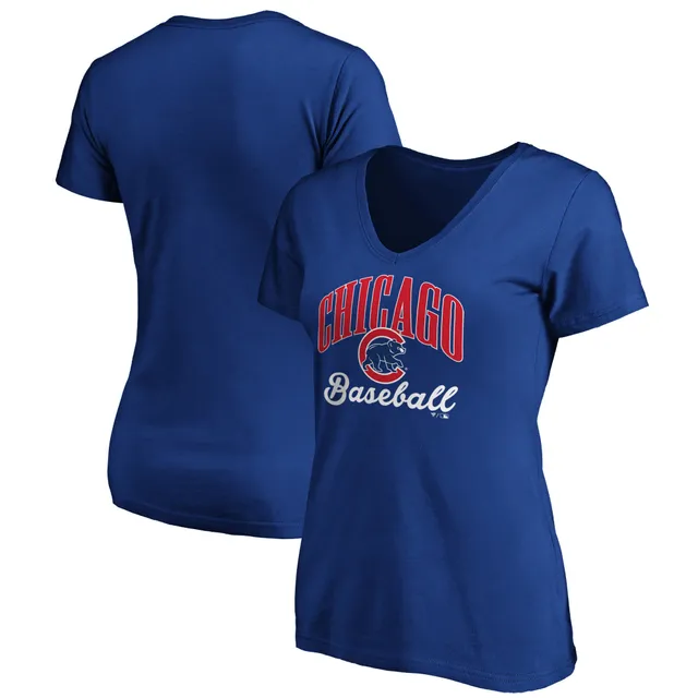 Lids Boston Red Sox Fanatics Branded Women's Victory Script V-Neck