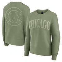 Sweat-shirt à capuche Fanatics Green Chicago Cubs Elements Flow pour femme