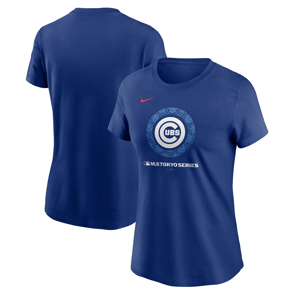 Women's Fanatics Royal Chicago Cubs 2025 MLB World Tour: Tokyo Series Local Logo T-Shirt