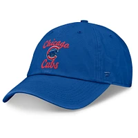 Casquette ajustable avec logo Fundamental Script des Cubs de Chicago Royal Fanatics pour femmes