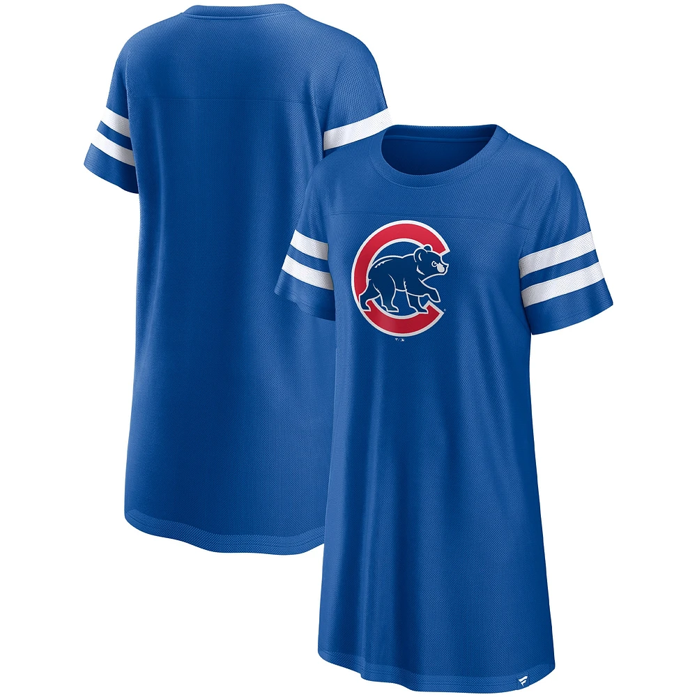 Robe en maille emblématique Fanatics Royal Chicago Cubs pour femmes