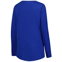 Women's Fanatics Royal Chicago Cubs Run the Bases Long Sleeve T-Shirt