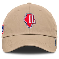 Casquette ajustable Fanatics Tan pour femme de la collection Cooperstown des Chicago Cubs