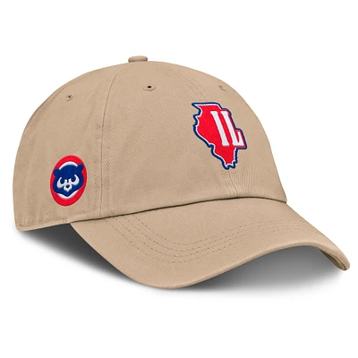 Casquette ajustable Fanatics Tan pour femme de la collection Cooperstown des Chicago Cubs