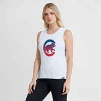 Débardeur Fanatics blanc pour femme, motif Chicago Cubs Activate Slub