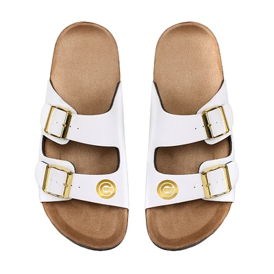 Women's FOCO Chicago Cubs Double-Buckle Sandals