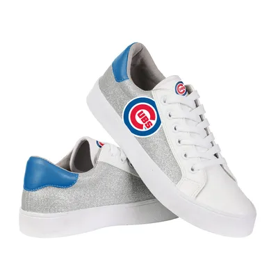 Chicago Cubs FOCO Women's Glitter Sneakers