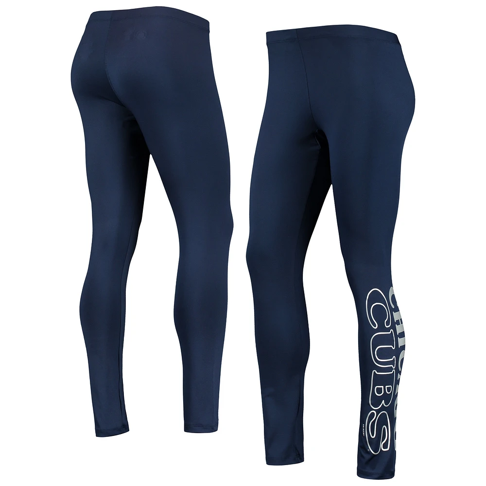 Women's G-III 4Her by Carl Banks Navy Chicago Cubs Stadium Lightweight Leggings