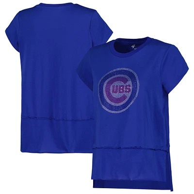 T-shirt à la mode G-III 4Her par Carl Banks Royal Chicago Cubs Cheer pour femmes