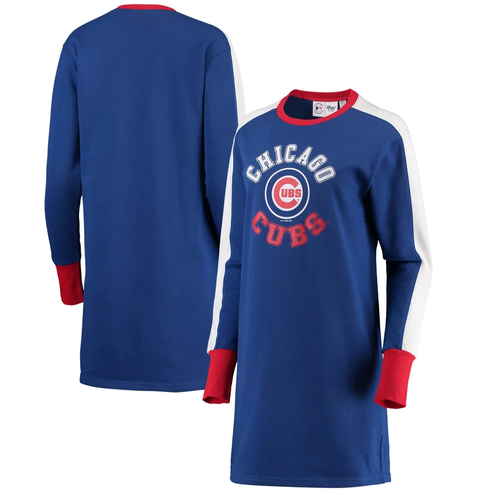 Lids Chicago Cubs G-III 4Her by Carl Banks Women's Hurry Up Offense Long  Sleeve Dress - Royal