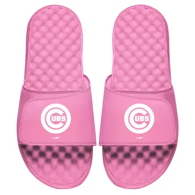 Chicago Cubs ISlide Women's Primary Logo Slide Sandals - Pink