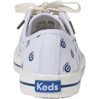 Women's Keds White Chicago Cubs Kickstart Repeat Logo Sneakers