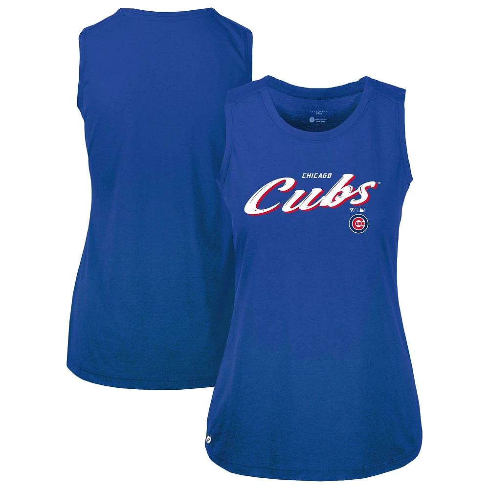 Women's Levelwear Royal Chicago Cubs Accolade Macy Prospect Tank Top