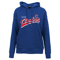 Women's Levelwear  Royal Chicago Cubs Adorn Retro Team 2.0 Pullover Hoodie