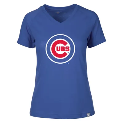 Chicago Cubs Levelwear Women's Ariya V-Neck T-Shirt - Royal