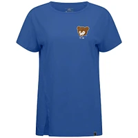 T-shirt à logo Core Influx pour femme de la collection Cooperstown des Royal Chicago Cubs Levelwear