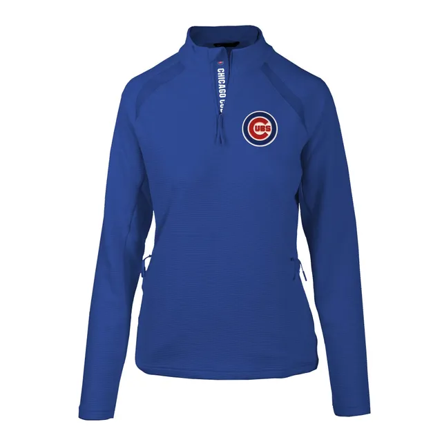 Chicago Cubs Fanatics Branded Women's Over Under Pullover Hoodie - Royal