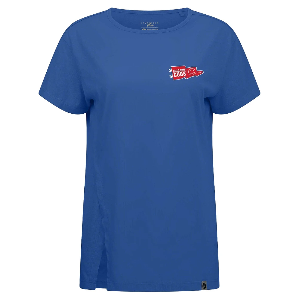 T-shirt Influx Rafters pour femme de Levelwear Royal Chicago Cubs