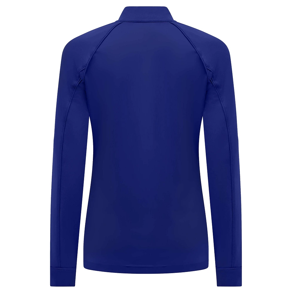 Women's Levelwear Royal Chicago Cubs Kinetic Insignia 2.0 Raglan Quarter-Zip Top
