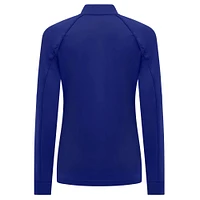 Women's Levelwear Royal Chicago Cubs Kinetic Insignia 2.0 Raglan Quarter-Zip Top
