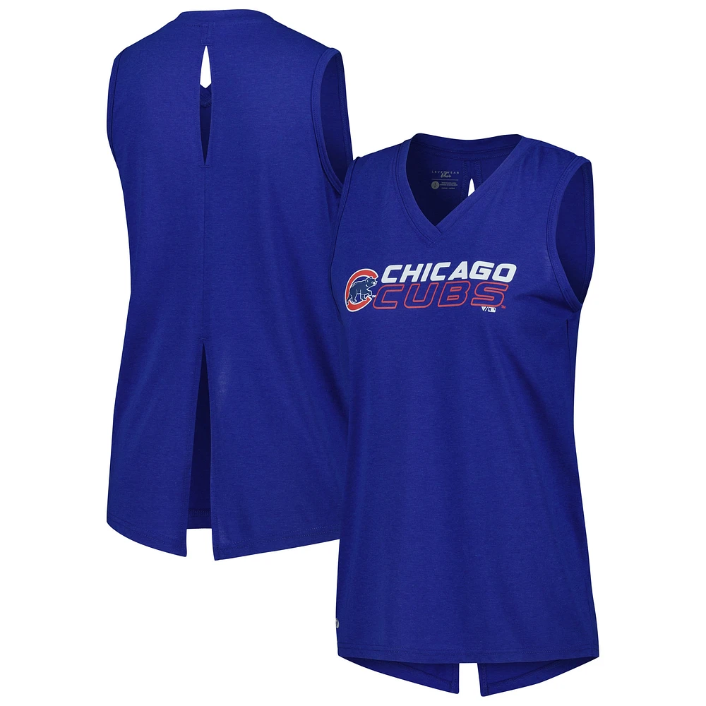 Débardeur à col en V pour femme Levelwear Royal Chicago Cubs Paisley Chase