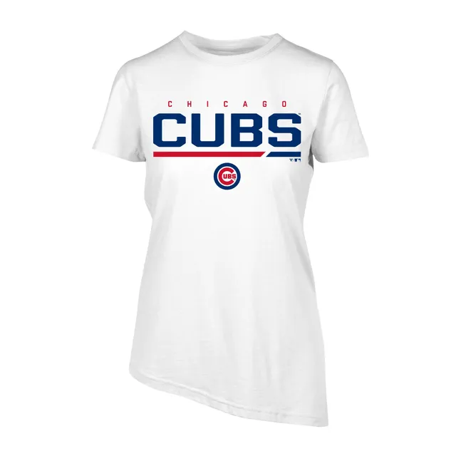 Women's Fanatics Branded Black Chicago Cubs Lovely V-Neck T-Shirt